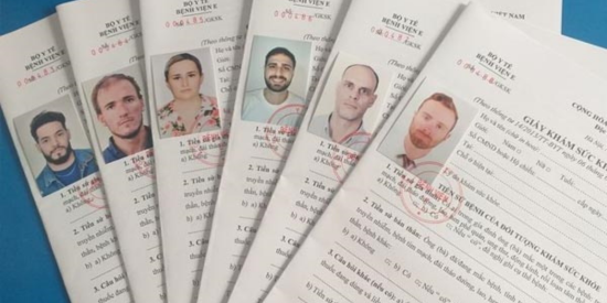 giấy khám sức khỏe đi làm