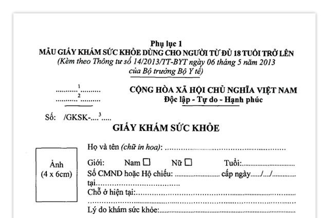 Khám sức khỏe đi làm