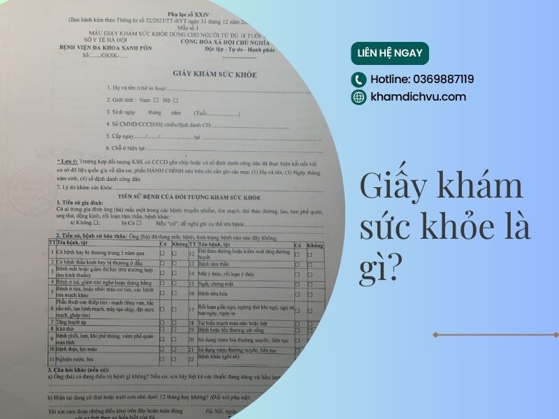 Bạn đã biết gì về
giấy khám sức khỏe