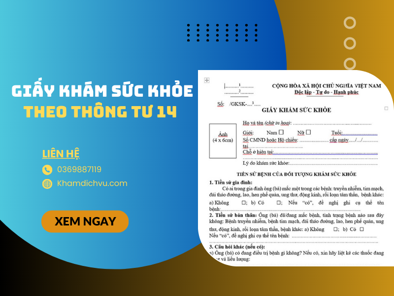 Những lưu ý khi đi làm giấy khám sức khỏe theo thông tư 14