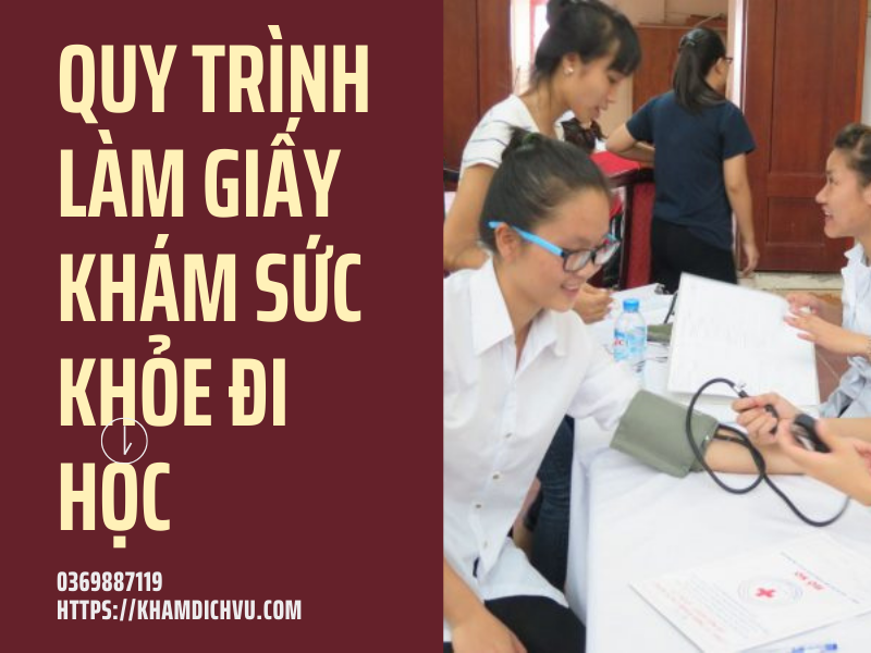 Quy định mới về quy trình làm giấy khám sức khỏe đi học năm 2024