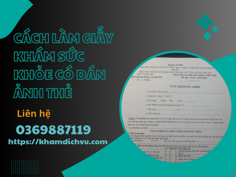 Vai trò của ảnh trên giấy khám sức khỏe: chứng thực thông tin