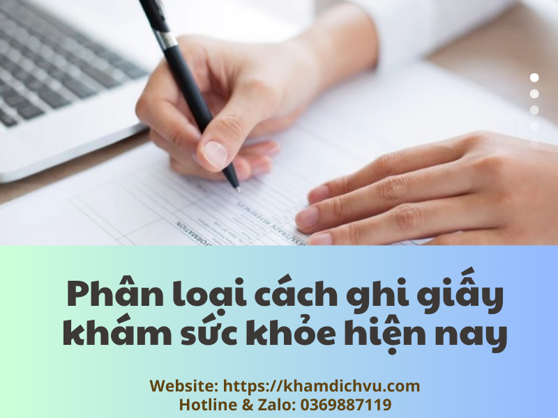 Cách ghi giấy khám sức khỏe theo từng nội dung