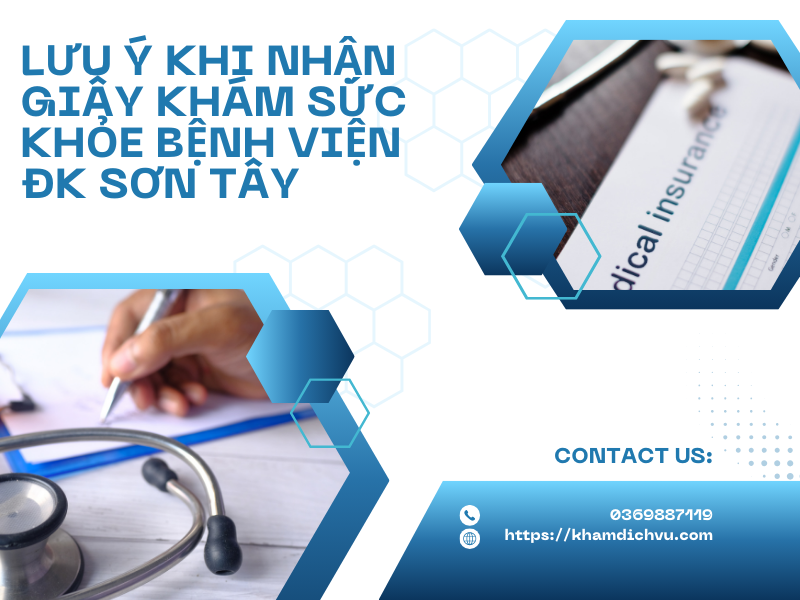 3 điều cần biết khi làm giấy khám sức khỏe bệnh viện ĐK Sơn Tây