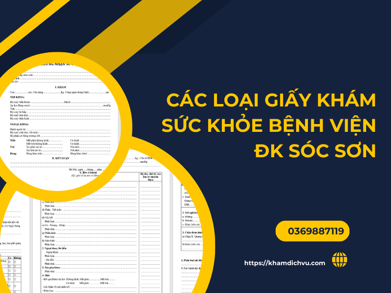 4 điều cần biết khi làm giấy khám sức khỏe bệnh viện ĐK Sóc Sơn