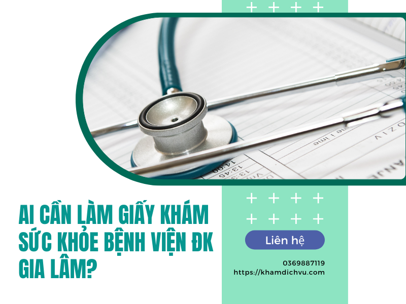 Hướng dẫn làm giấy khám sức khỏe bệnh viện ĐK Gia Lâm