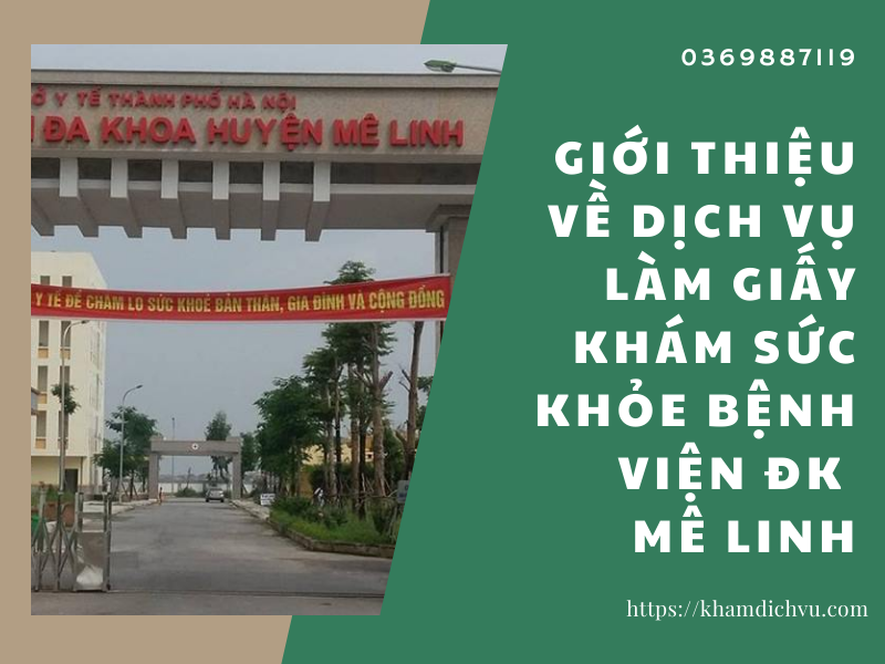 Làm giấy khám sức khỏe bệnh viện ĐK Mê Linh cho lái xe