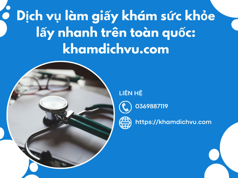 Dịch vụ làm giấy khám sức khỏe bệnh viện ĐK Chương Mỹ