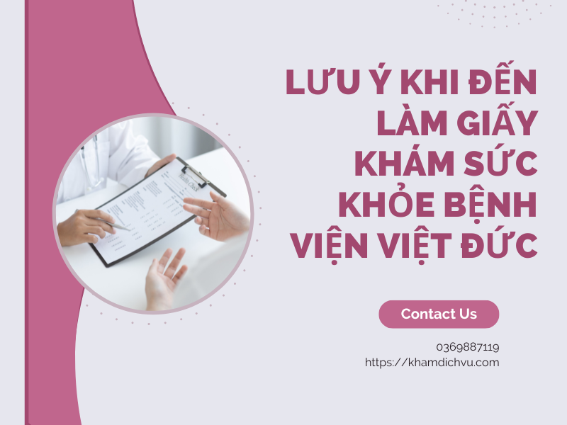 Hướng dẫn làm giấy khám sức khỏe bệnh viện Việt Đức