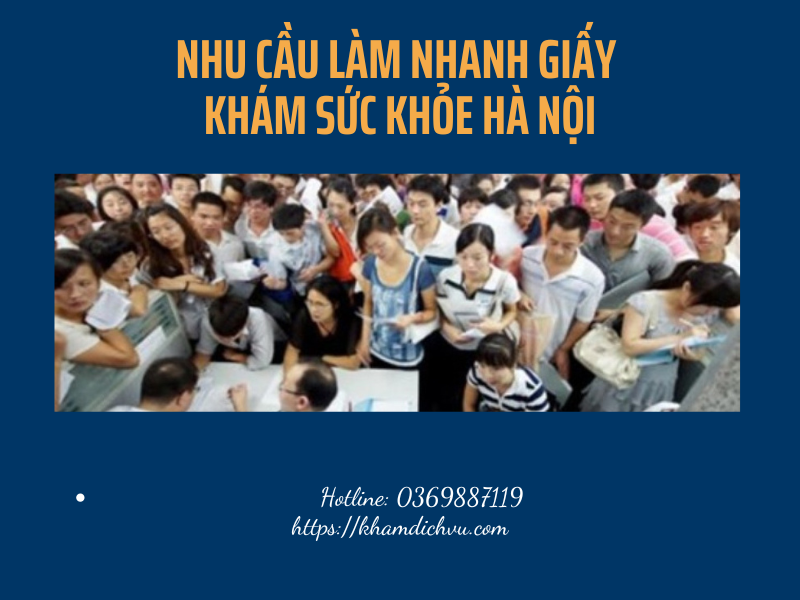 Hướng dẫn làm nhanh giấy khám sức khỏe Hà Nội