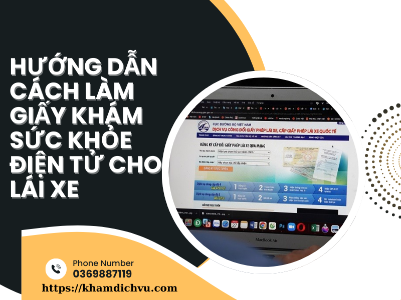 Mẫu giấy khám sức khỏe điện tử và hướng dẫn cách làm cho lái xe