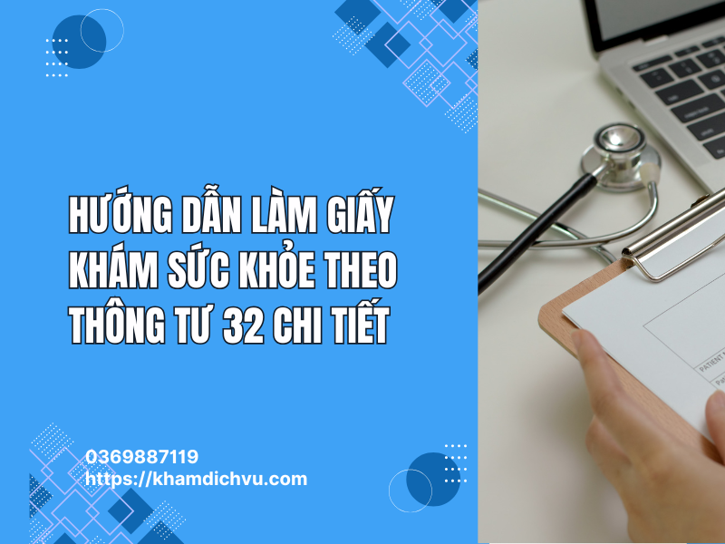 Giấy khám sức khỏe thông tư 32 giá bao nhiêu? Hướng dẫn chi tiết 2025