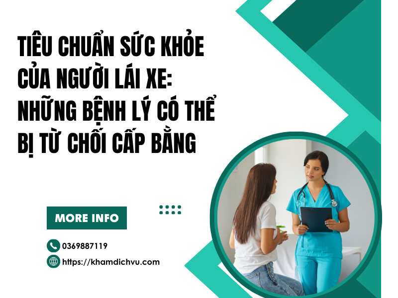 Tiêu chuẩn sức khỏe của người lái xe: Những bệnh lý có thể bị từ chối cấp bằng