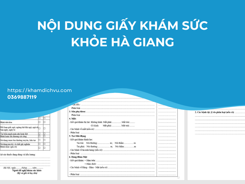 Cách làm giấy khám sức khỏe Hà Giang cho hồ sơ xin việc, nhập học