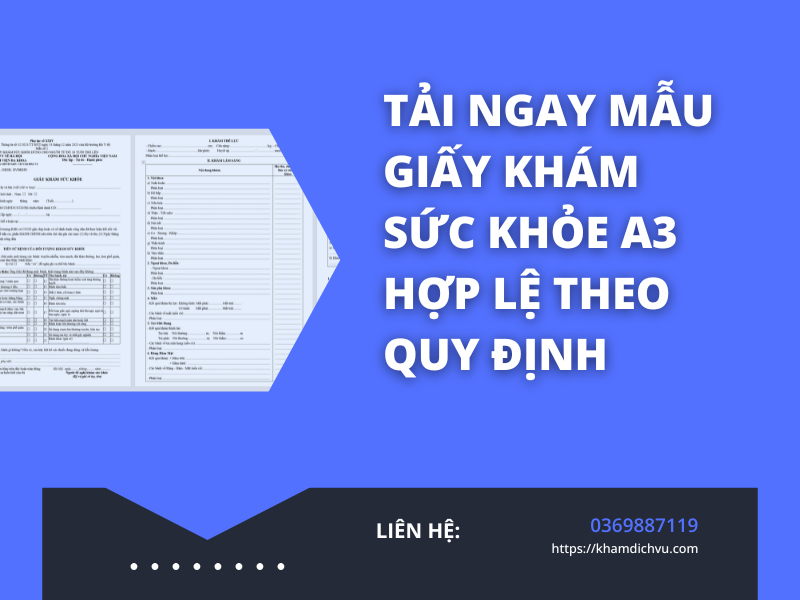 Tải ngay mẫu giấy khám sức khỏe A3 hợp lệ theo quy định