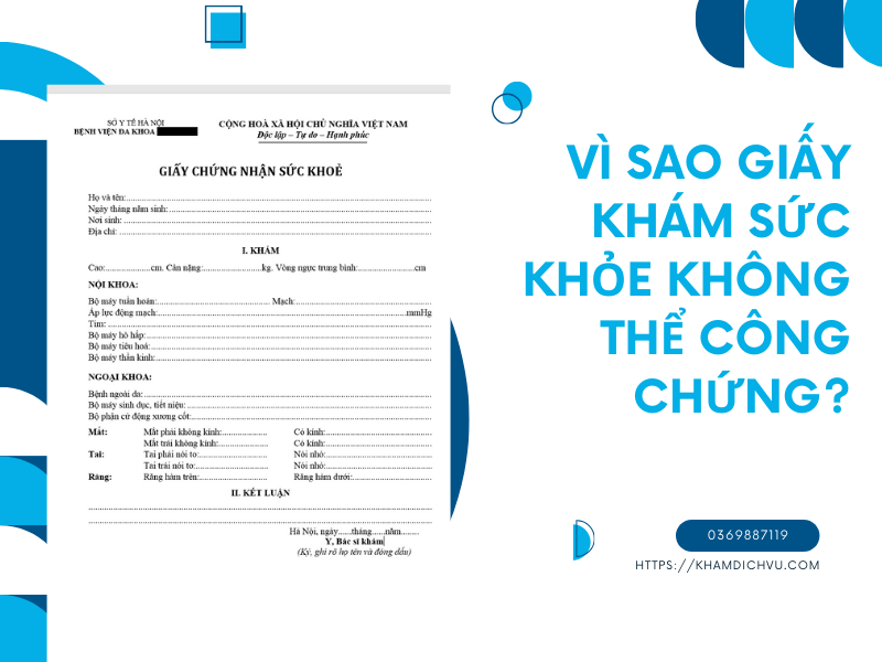 Giấy khám sức khỏe công chứng là gì? Thông tin cần biết!