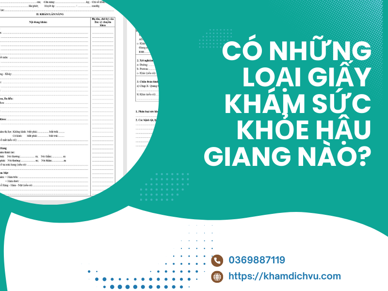 Những điều cần biết khi làm giấy khám sức khỏe Hậu Giang
