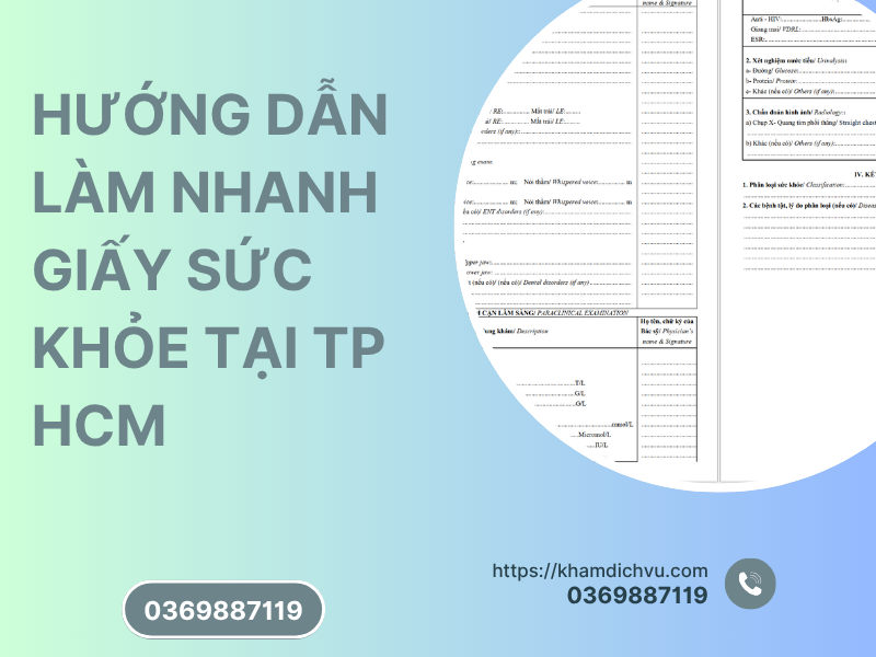 Giấy khám sức khỏe bệnh viện Quốc tế City – địa chỉ uy tín tại TP HCM