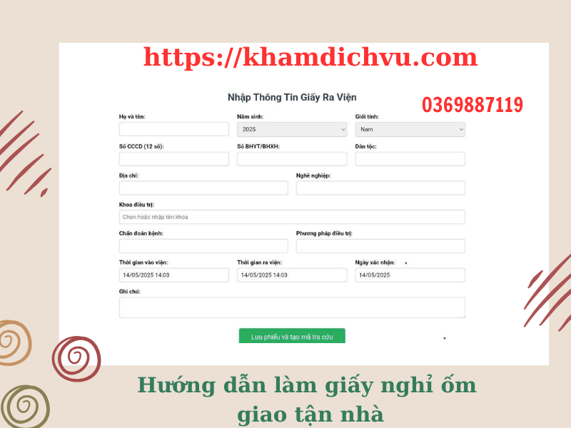 Những địa chỉ làm giấy nghỉ ốm, giấy đi viện uy tín nhất!