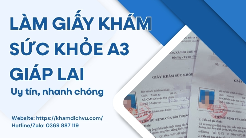 Giấy khám sức khỏe A3 giáp lai