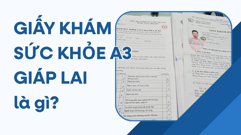Giấy khám sức khỏe A3 giáp lai