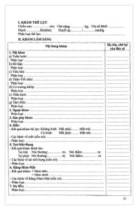 Mẫu giấy khám sức khỏe đi làm