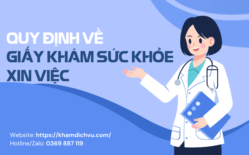 Quy định về giấy khám sức khỏe xin việc