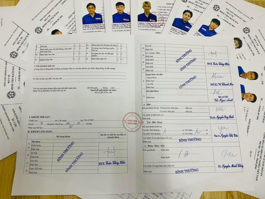 Giấy khám sức khỏe có cần đóng dấu đỏ không?