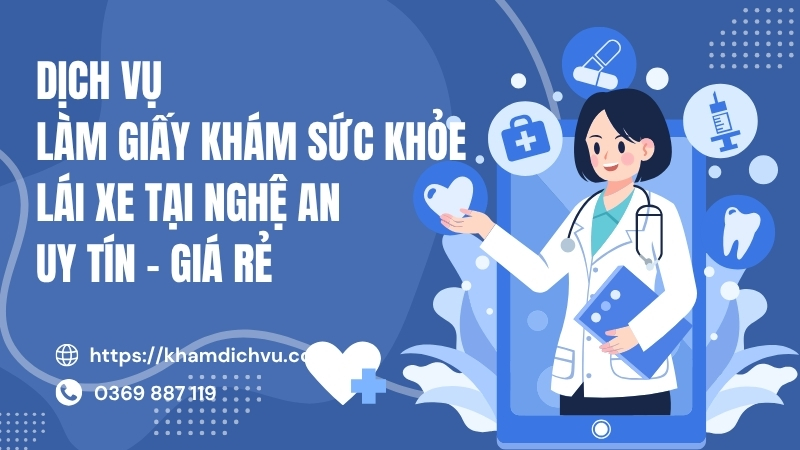 Giấy khám sức khỏe lái xe tại Nghệ An