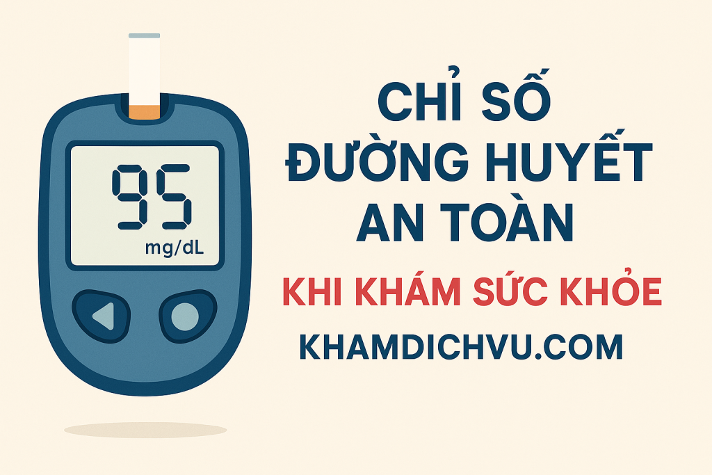 Chỉ số đường huyết an toàn khi khám sức khỏe
