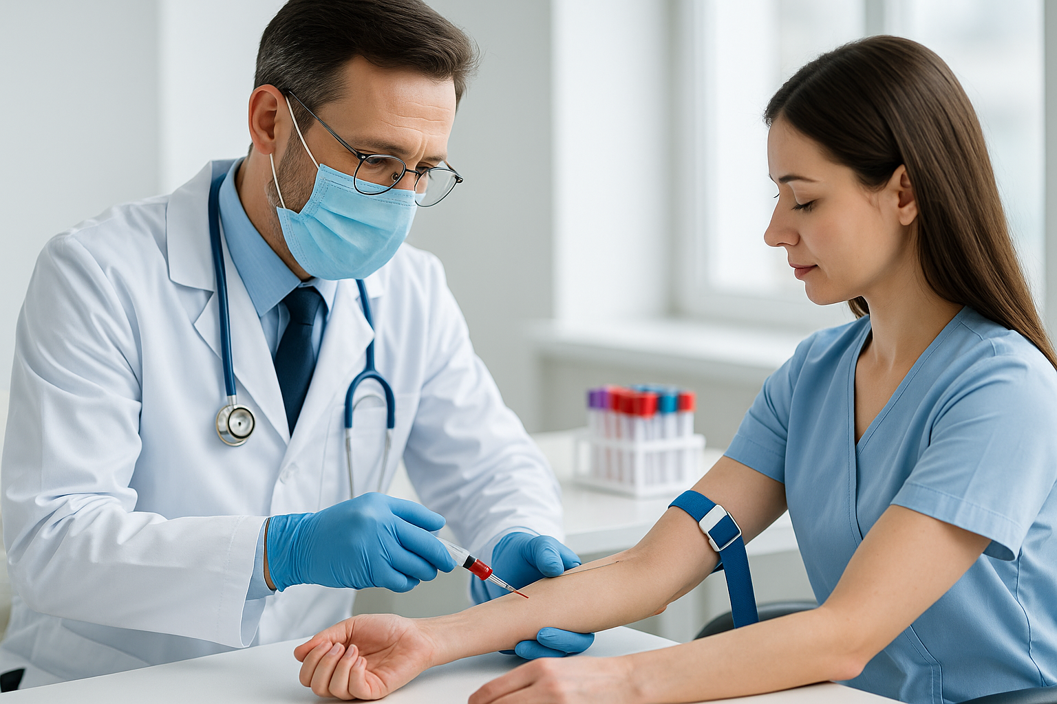 Giấy khám sức khỏe có xét nghiệm máu