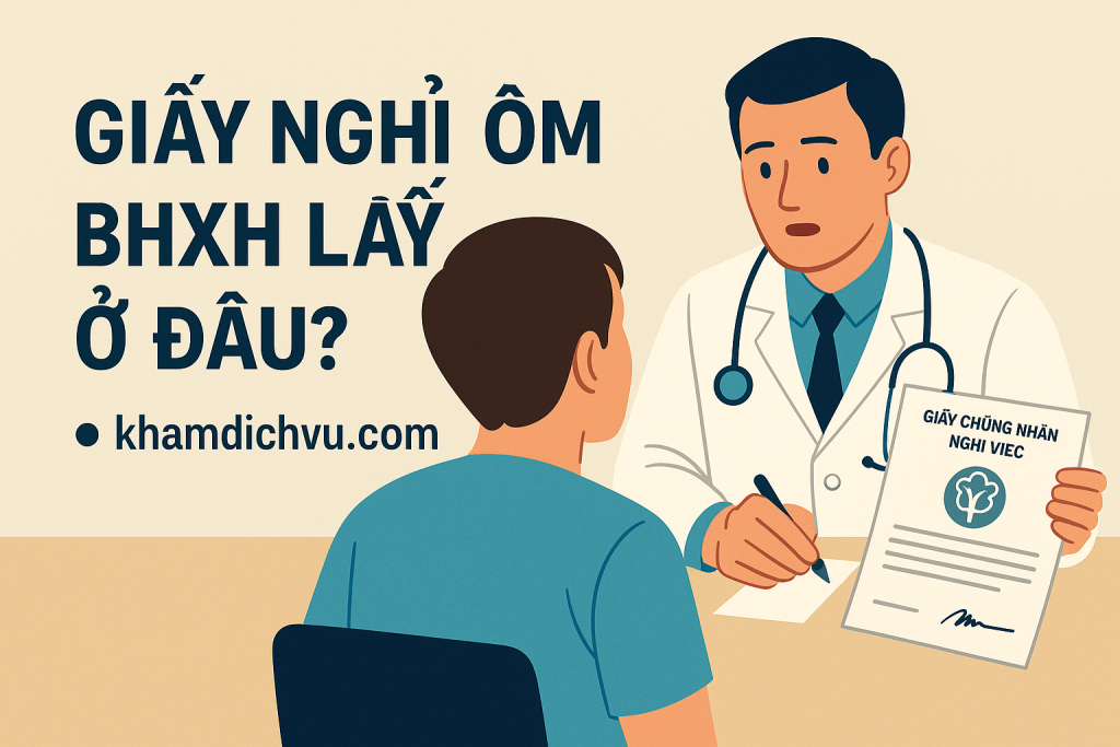 Giấy nghỉ ốm BHXH lấy ở đâu