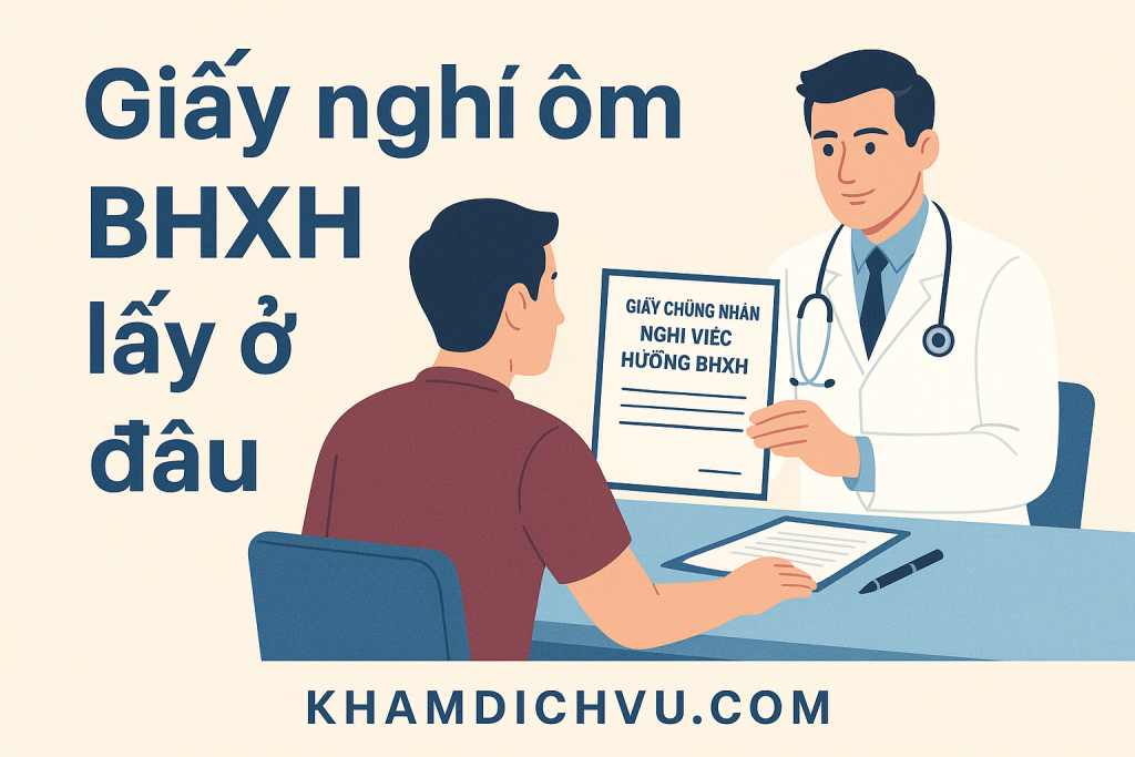 Giấy nghỉ ốm BHXH lấy ở đâu