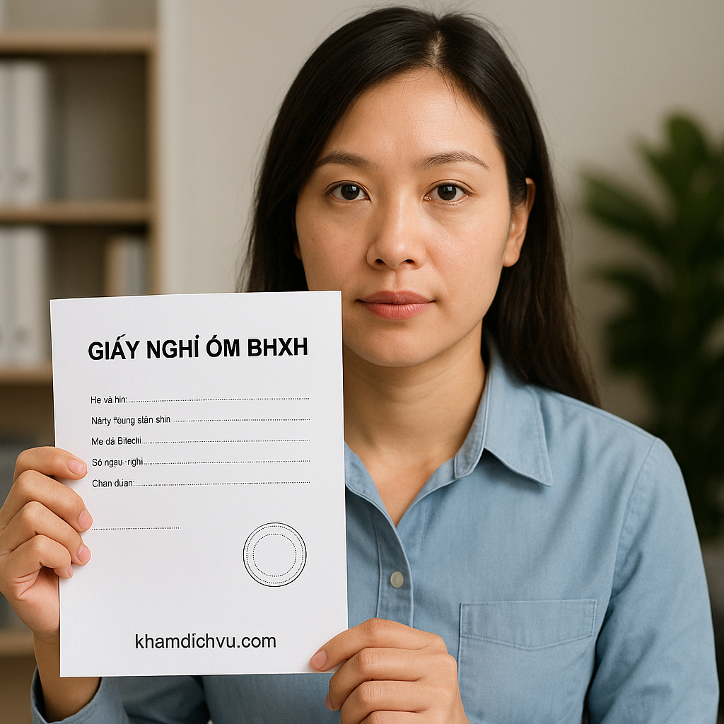 Giấy nghỉ ốm BHXH lấy ở đâu