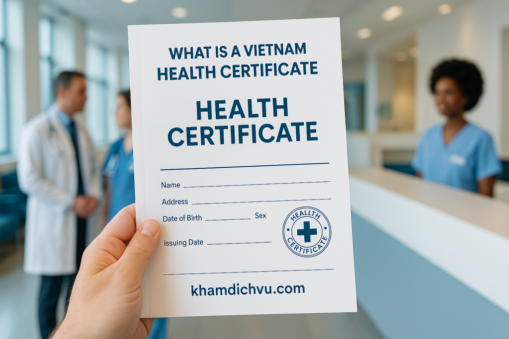 What is a Vietnam health certificate