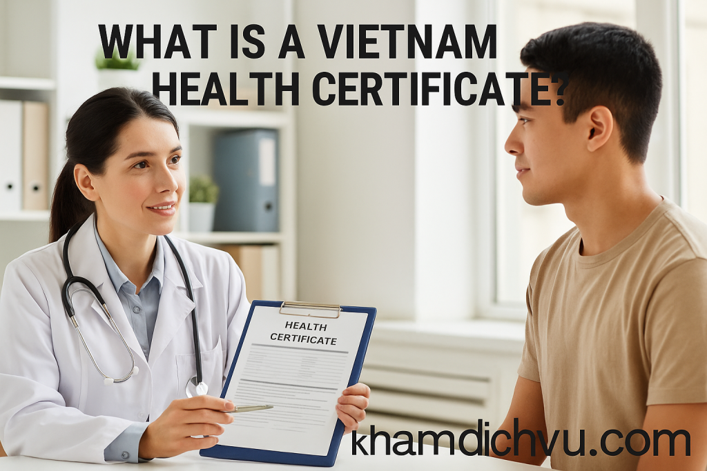 What is a Vietnam health certificate