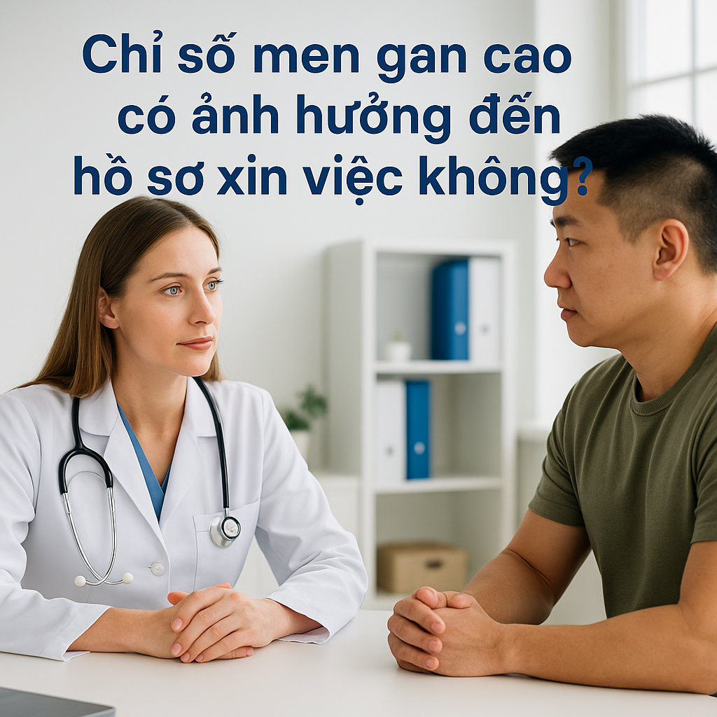 Chỉ số men gan cao có ảnh hưởng đến hồ sơ xin việc không