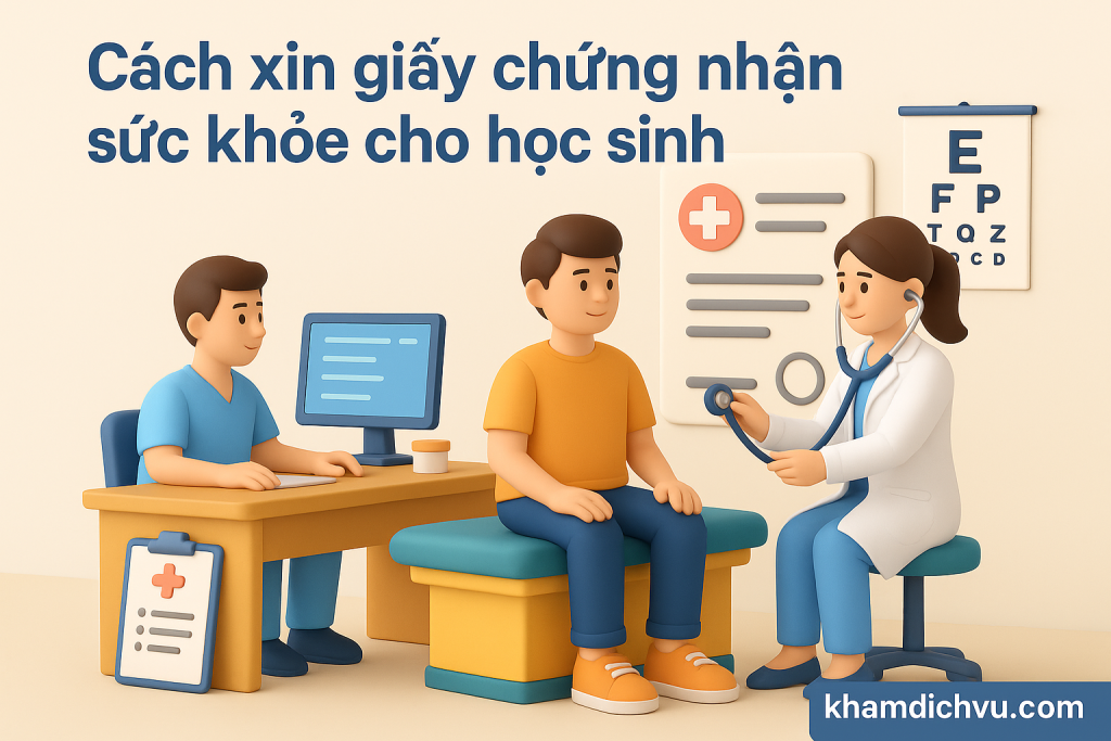Cách xin giấy chứng nhận sức khỏe cho học sinh