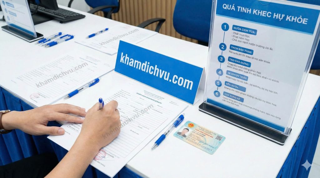 Làm giấy khám sức khỏe bv Xanh Pôn