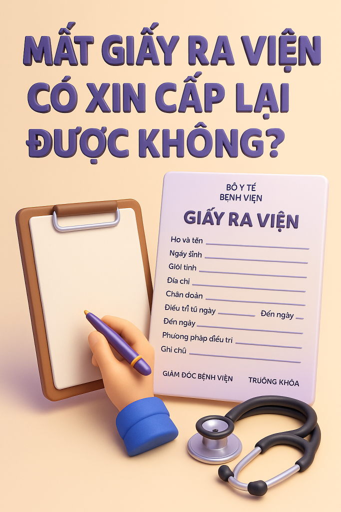 Mất giấy ra viện có xin cấp lại được không 
