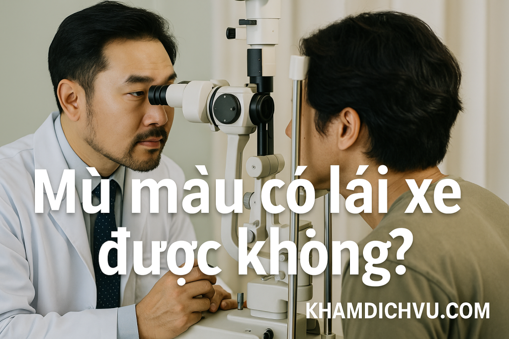 Mù màu có lái xe được không