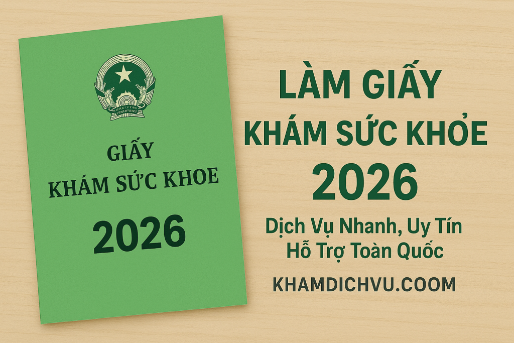 Làm giấy khám sức khỏe 2026