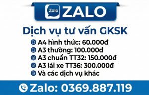 Bảng giá giấy khám sức khỏe xin việc