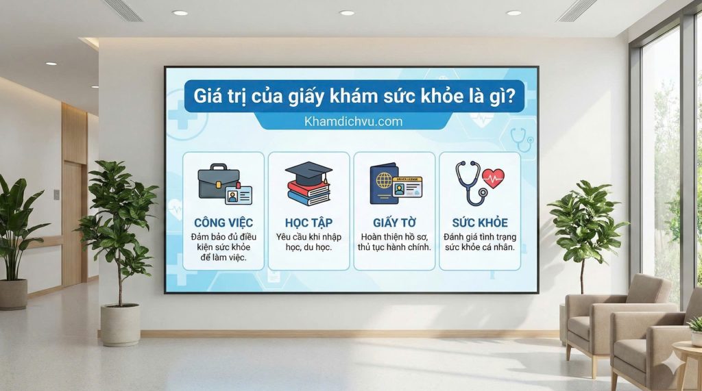 Giá trị của giấy khám sức khỏe mẫu mới