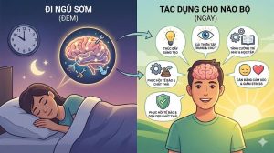 đi ngủ sớm có tác dụng gì cho não bộ