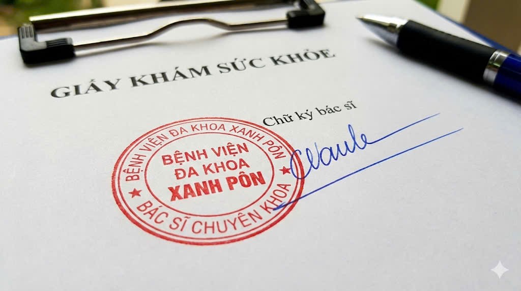 dịch vụ làm giấy khám sức khỏe sinh viên uy tín có mộc đỏ