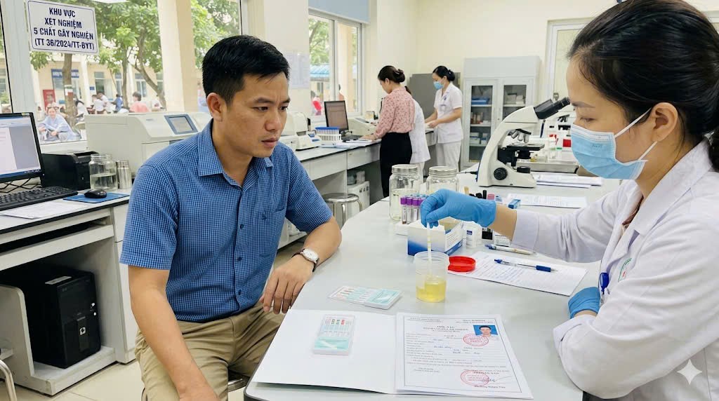 xét nghiệm 5 chất giấy khám sức khỏe lái xe theo thông tư 36