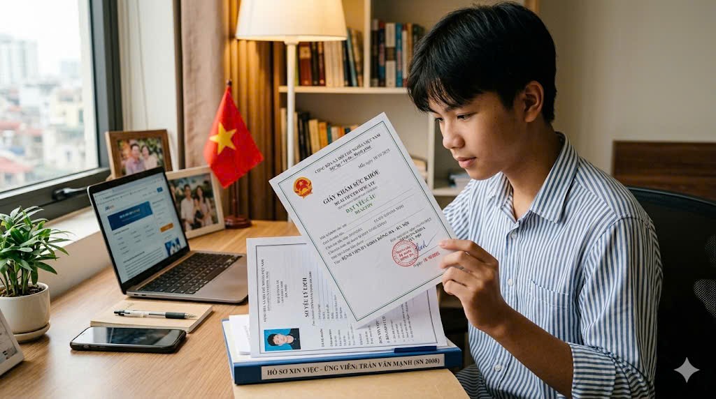 giấy khám sức khỏe xin việc cho người dưới 18 tuổi