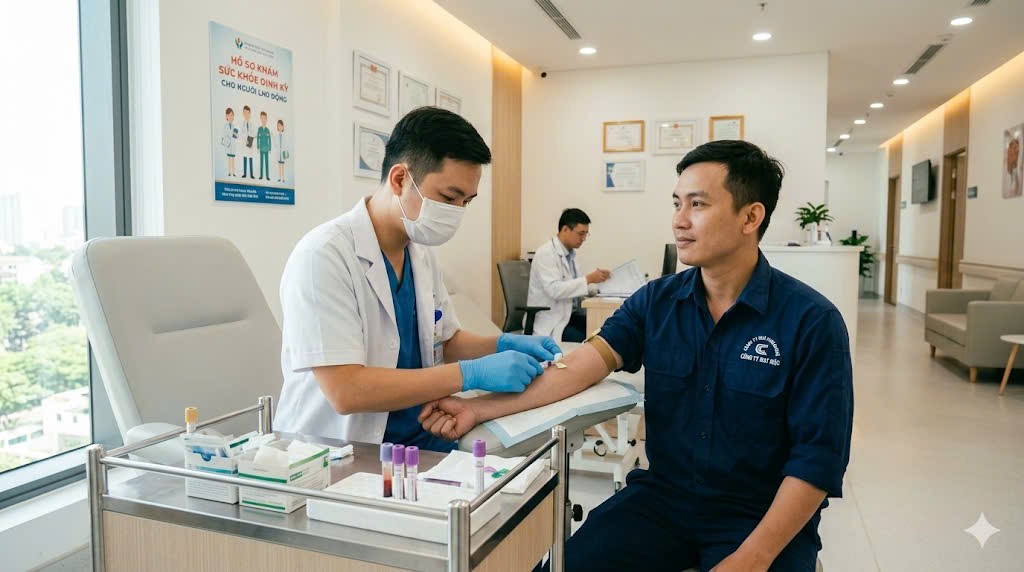 quy trinh kham suc khoe lao dong di dai loan