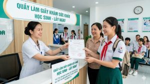Làm giấy khám sức khỏe cho học sinh lấy ngay